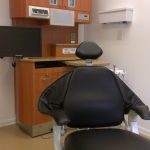 operating room comfortable black chair